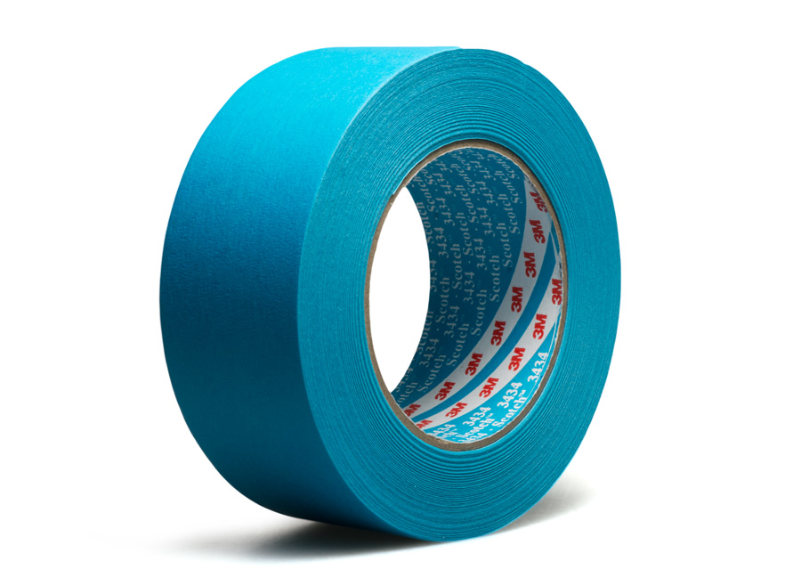 E-shop Vodeodolná maskovacia páska 3M 3434 modrá, rozmer 48 mm x 50 m