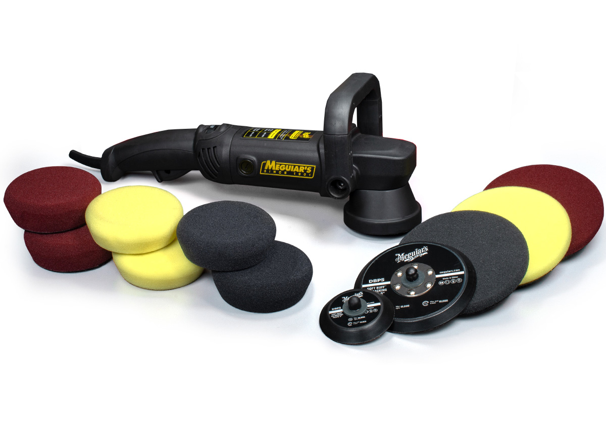 E-shop Meguiar's DA Polisher Kit 3" + 5" - kompletná sada orbitálnej leštičky a príslušenstva