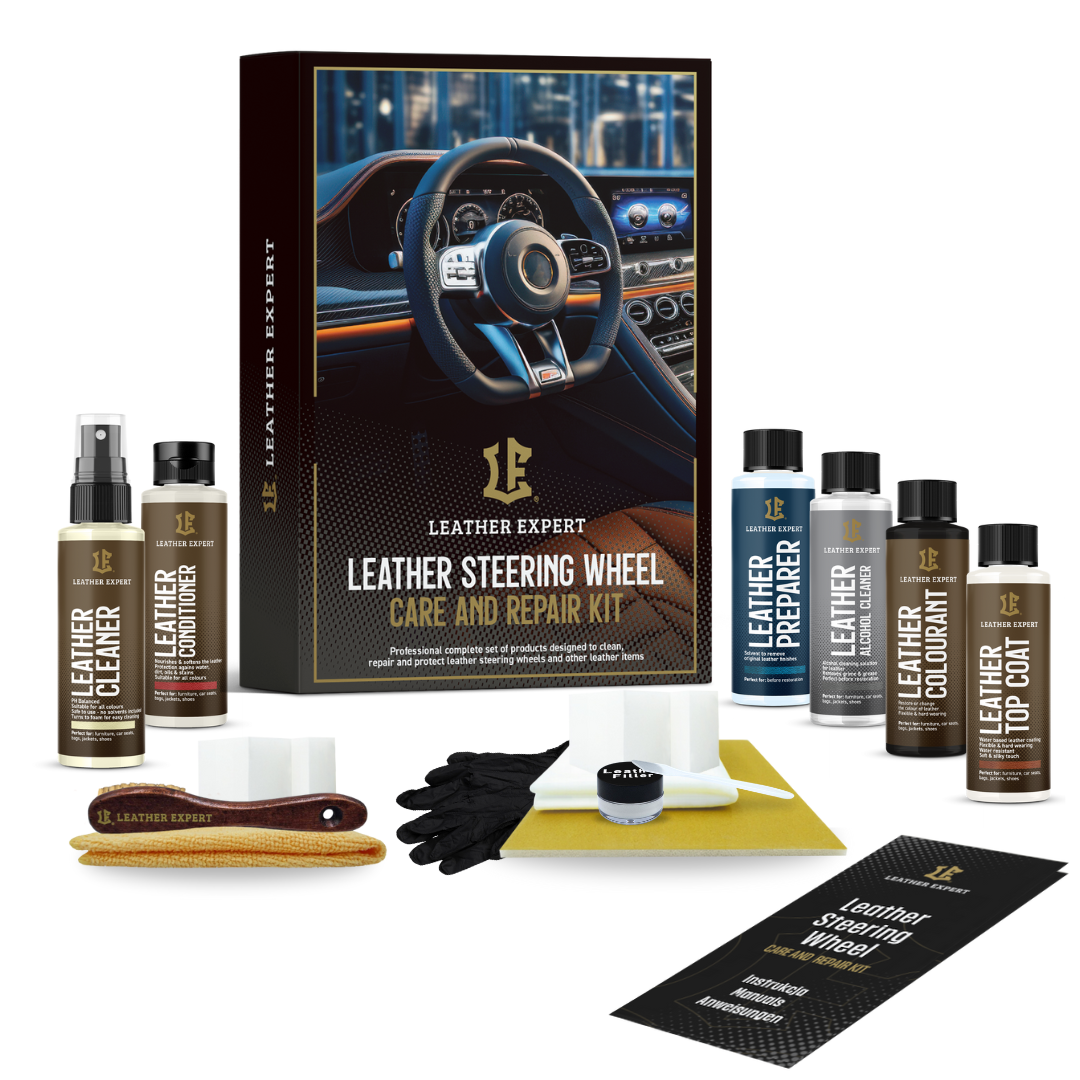 E-shop Set na renováciu a údržbu volantu Leather Expert - Leather Steering Wheel Care and Repair Kit - Black Matte