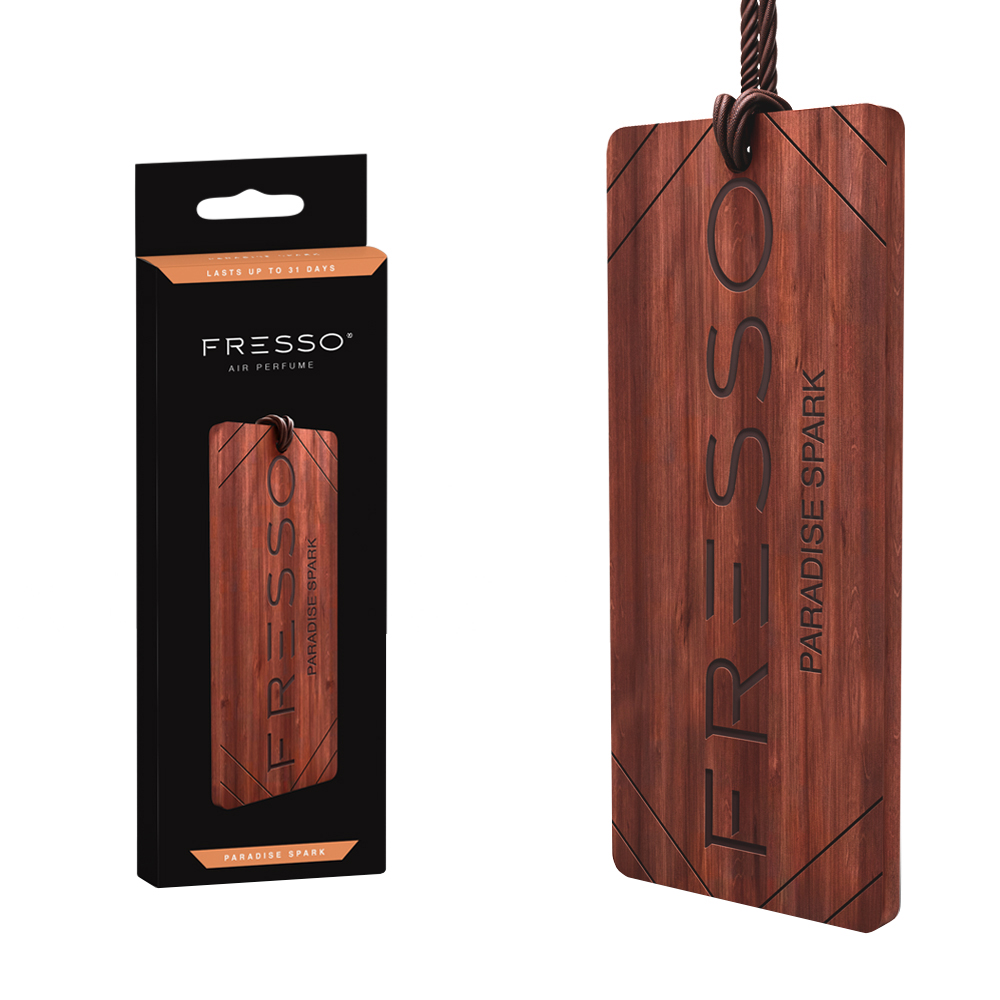 E-shop Závesná vôňa v dreve Fresso Paradise Spark Wooden Hanger