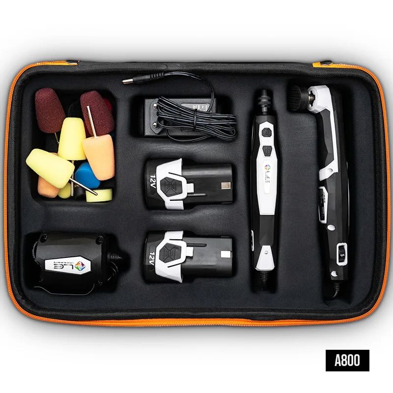 E-shop Nano AKU leštička s príslušenstvom Liquid Elements Mini Battery Polishing Machine KIT A800 Pico