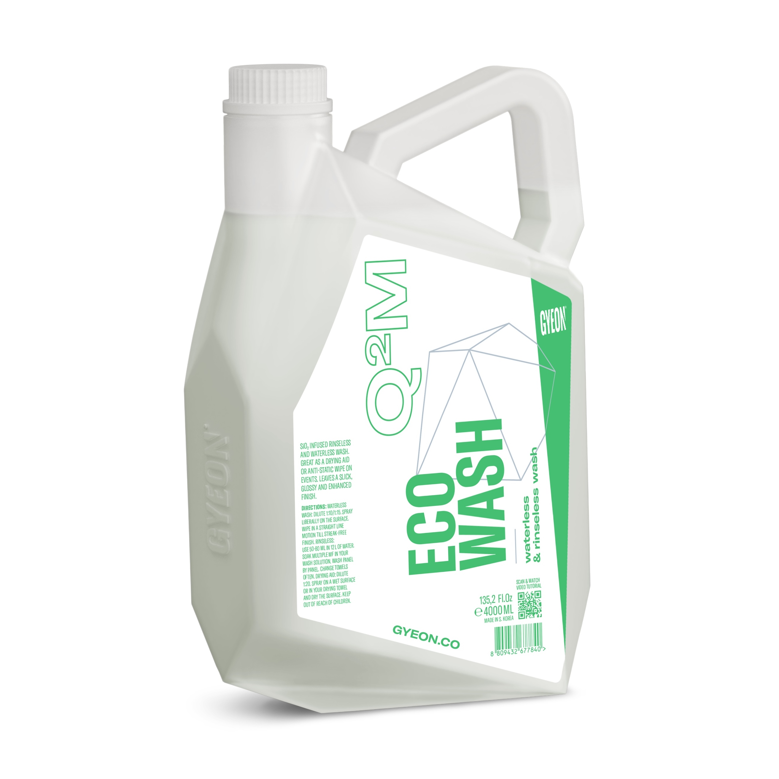 E-shop Prípravok na umývanie bez vody Gyeon Q2M ECOWash (4 l)