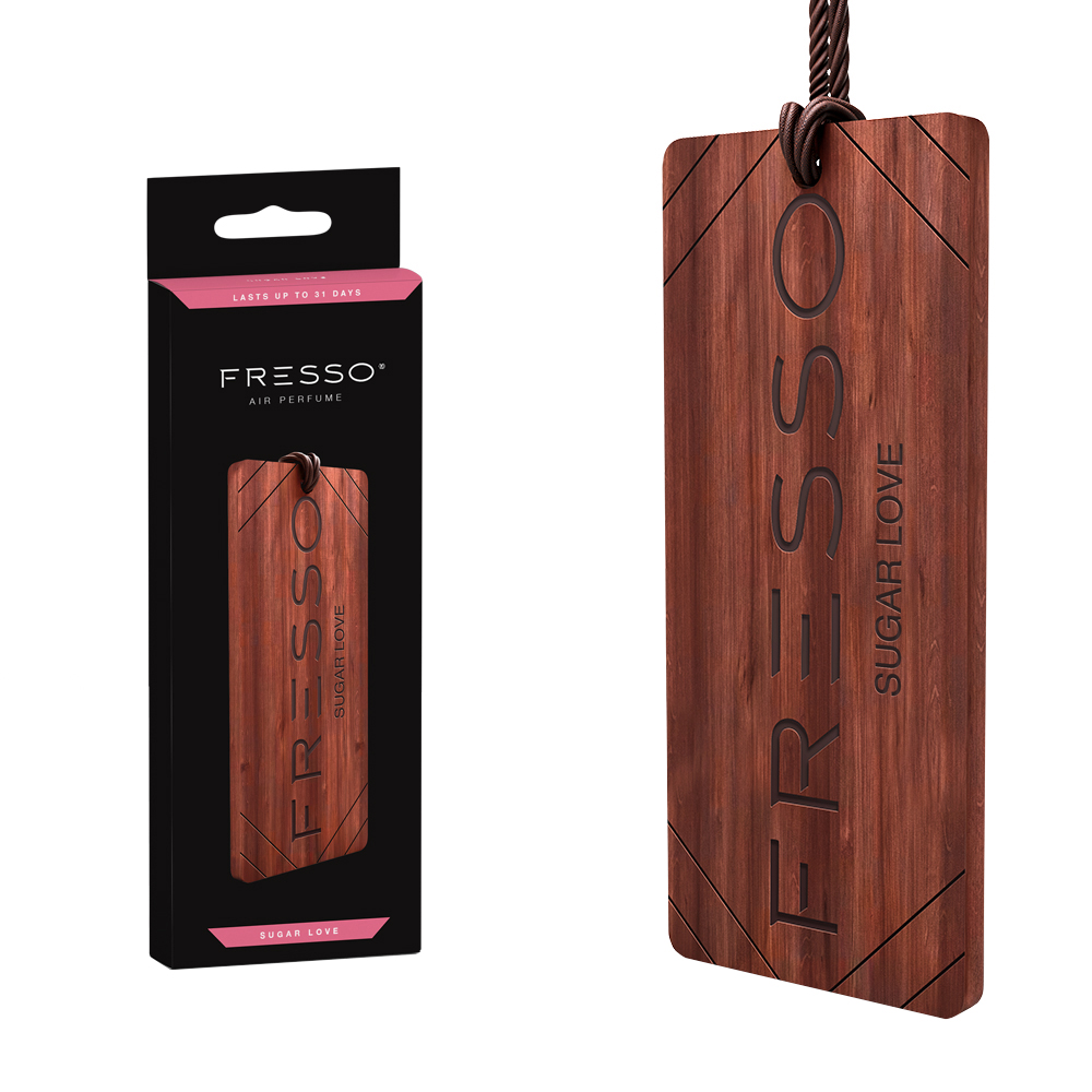 E-shop Závesná vôňa v dreve Fresso Sugar Love Wooden Hanger
