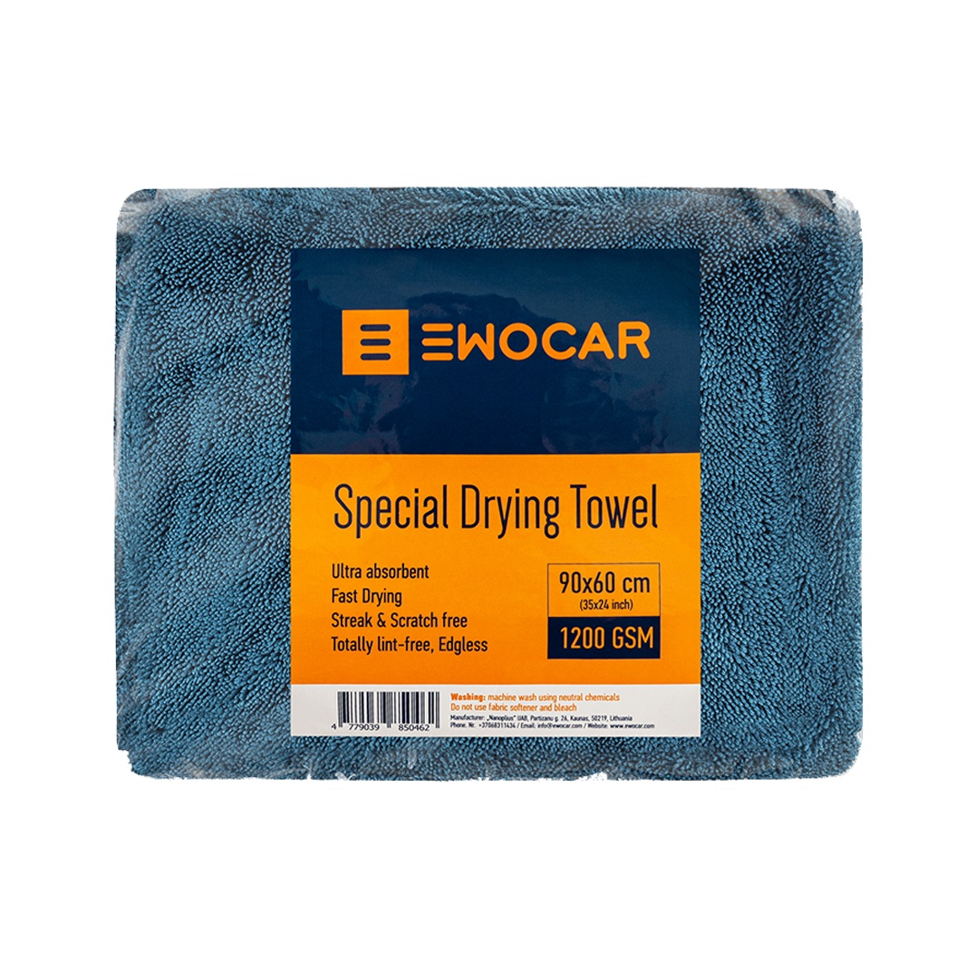 E-shop Sušiaci uterák Ewocar Special Twisted Loop Drying Towel - Blue (60 x 90 cm)