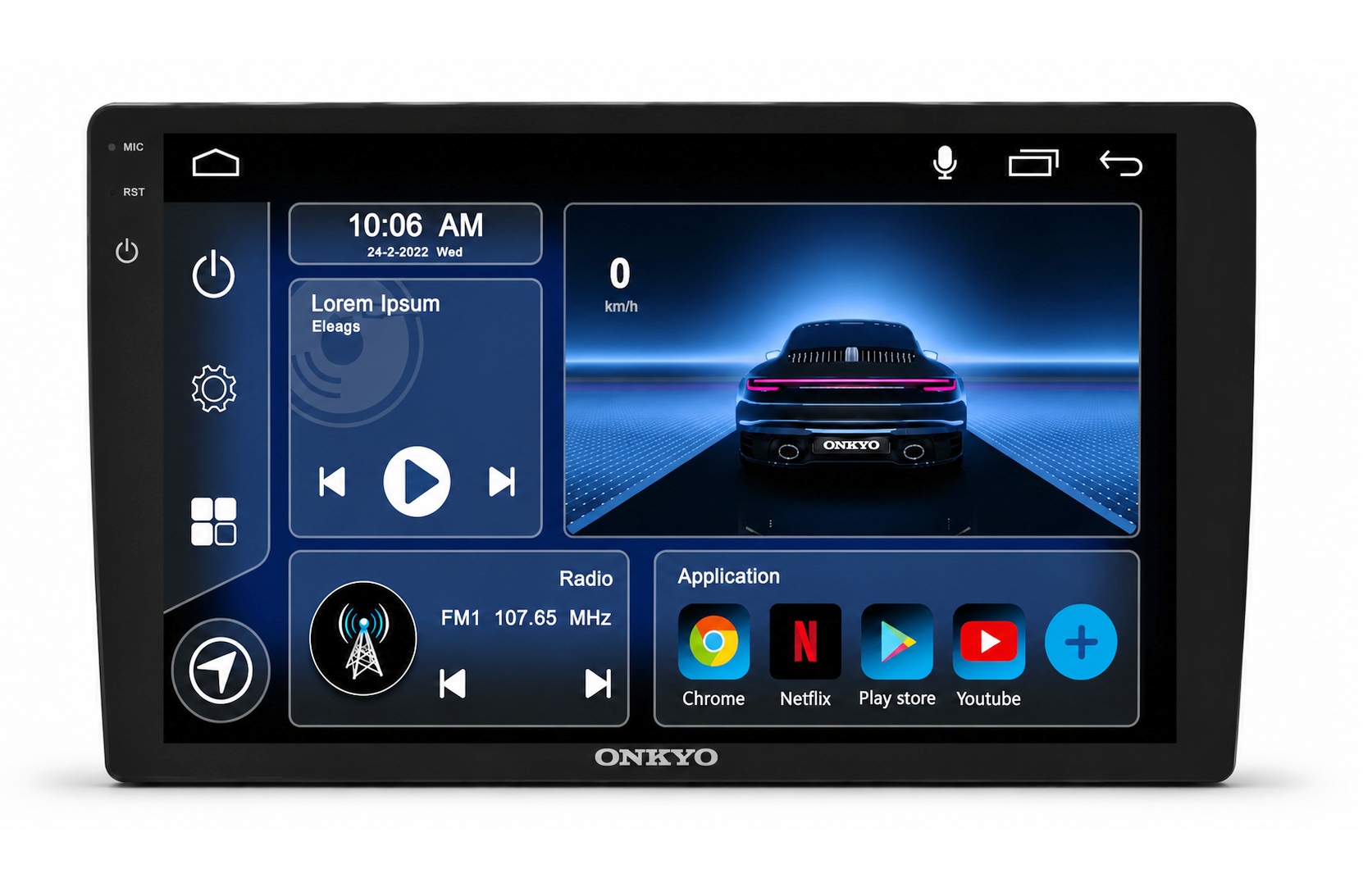 Autorádio Onkyo X-QD1800 (4+64 GB)