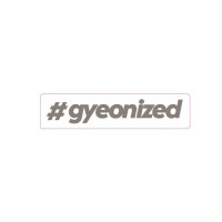 Samolepka Gyeon #gyeonized Sticker Silver (17,9x100 mm)