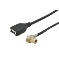Predlžovací kábel 4carmedia FAKRA-HSD-USB-F