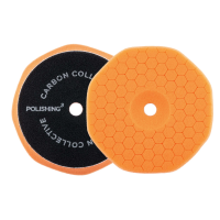 Leštiaci kotúč Carbon Collective HEX Foam Polishing Pad (Polishing 3 - Orange) - 5″ (125 mm)
