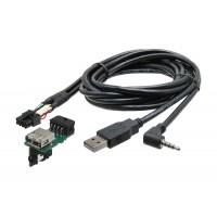 USB + JACK konektor Nissan