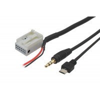 AUX a micro USB adaptér pre Mercedes