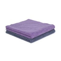 Mikrovláknová utierka Purestar Two Face Buffing Towel Purple/Gray