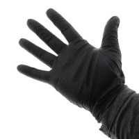 Chemicky odolná nitrilová rukavica Black Mamba Glove TORQUE GRIP - L
