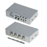 Čierna skrinka so záznamom obrazu dvoch kamier