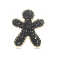 Vôňa do auta so zlatými okrajmi Mr&Mrs Fragrance Niki Black Crystal - After Midnight