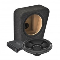 Set subwoofera v OEM ozvučnici a zosilňovače do Volkswagen Passat B5 č.1