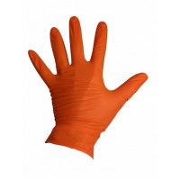 Chemicky odolná nitrilová rukavica Black Mamba Orange Nitrile Glove - S